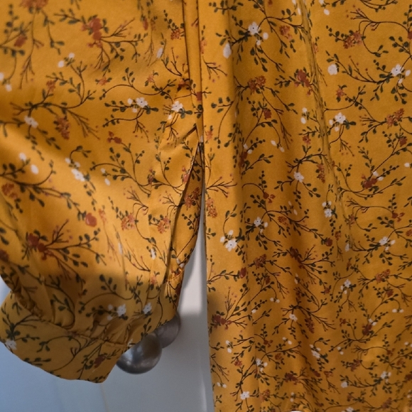 Cato Yellow Floral Blouse - Picture 5 of 5